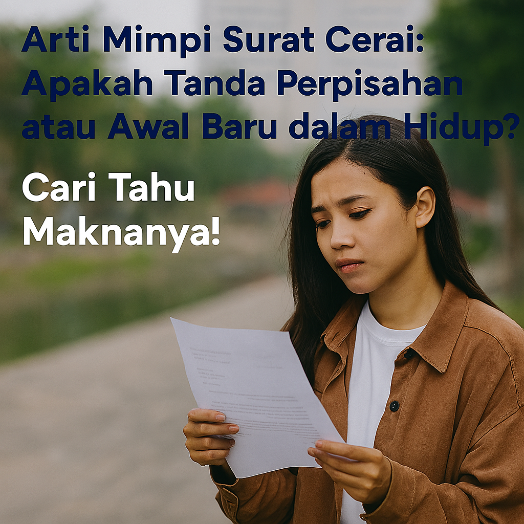 Arti Mimpi Surat Cerai Pertanda Perpisahan atau Awal Baru dalam Hidup