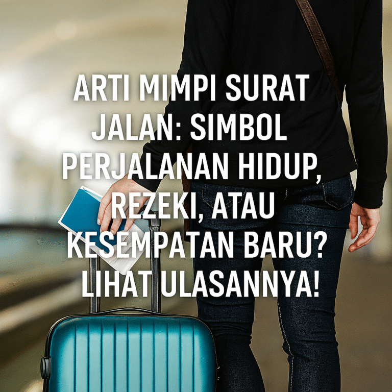 Arti Mimpi Surat Jalan: Simbol Perjalanan Hidup, Rezeki, atau Kesempatan Baru