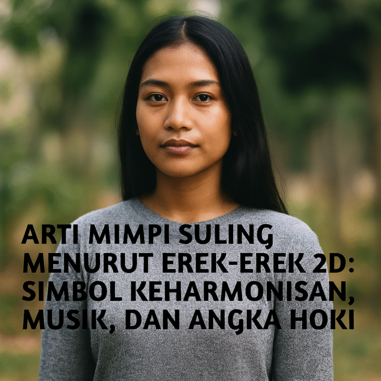 Arti Mimpi Suling Menurut Erek-Erek 2D 3D 4D: Simbol Harmoni dan Angka Keberuntungan