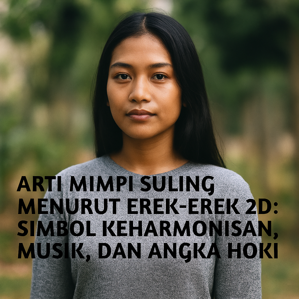 Arti Mimpi Suling Menurut Erek-Erek 2D 3D 4D: Simbol Harmoni dan Angka Keberuntungan