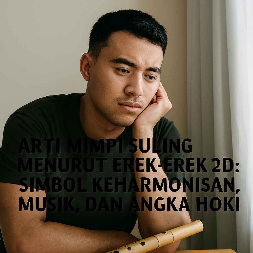 Arti Mimpi Suling Menurut Erek-Erek 2D 3D 4D: Simbol Harmoni dan Angka Keberuntungan