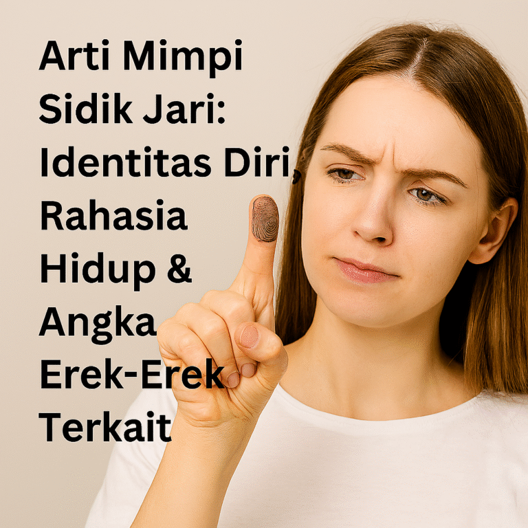 Arti Mimpi Sidik Jari dan Angka Erek-Erek Terkait