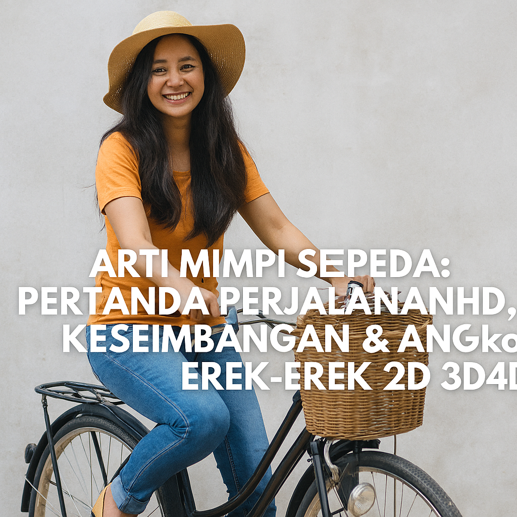 Arti Mimpi Sepeda: Simbol Perjalanan Hidup & Angka Main Erek-Erek