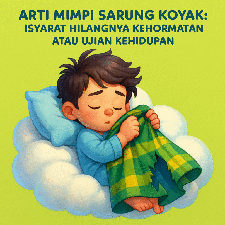 Gambaran sarung koyak melambangkan ujian kehidupan dan kehilangan kehormatan