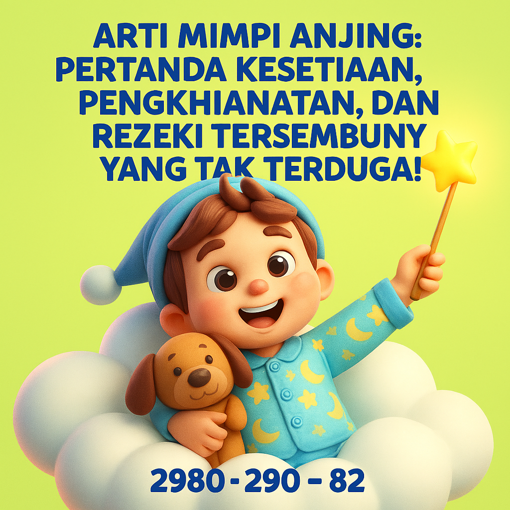 Gambar anjing sebagai simbol mimpi tentang kesetiaan dan pertanda rezeki tersembunyi