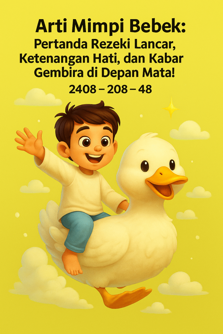 Arti Mimpi Bebek: Pertanda Rezeki dan Ketenangan Menurut Buku Mimpi & Kode Alam