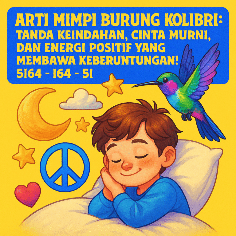 Mimpi burung kolibri membawa pesan cinta sejati dan keberuntungan yang cerah.