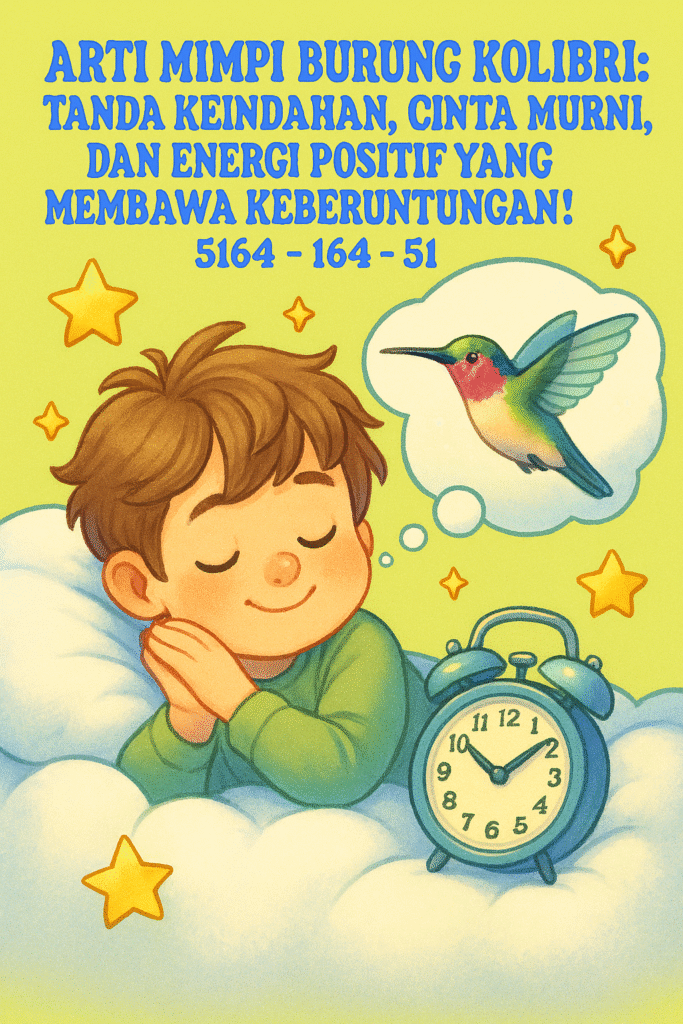 Mimpi burung kolibri membawa pesan cinta sejati dan keberuntungan yang cerah.