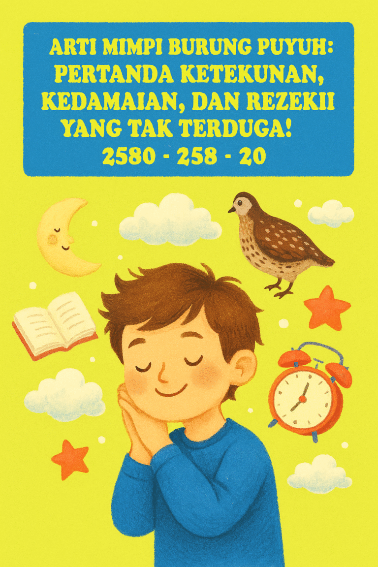 Gambar burung puyuh di alam, melambangkan rezeki dan ketekunan menurut Buku Mimpi