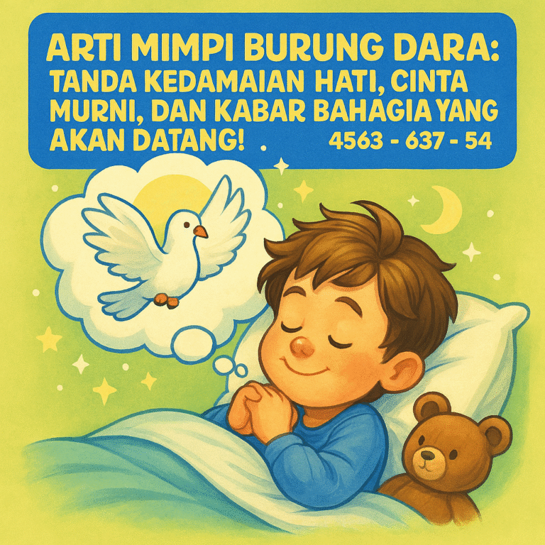 Burung Dara putih terbang di langit biru, melambangkan cinta dan kedamaian dalam mimpi