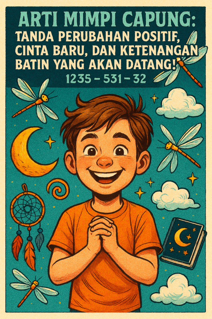 Gambar capung terbang di taman, simbol perubahan dan ketenangan dalam tafsir mimpi