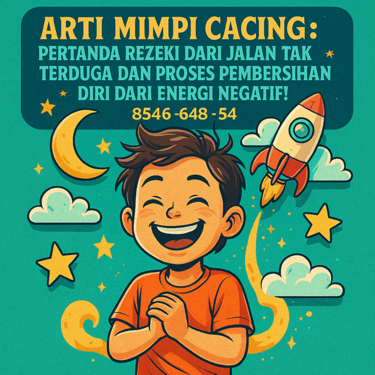 Gambar mimpi cacing melambangkan rezeki tak terduga dan pembersihan diri secara spiritual