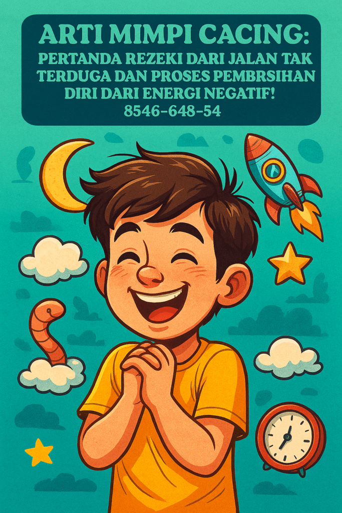 Gambar mimpi cacing melambangkan rezeki tak terduga dan pembersihan diri secara spiritual