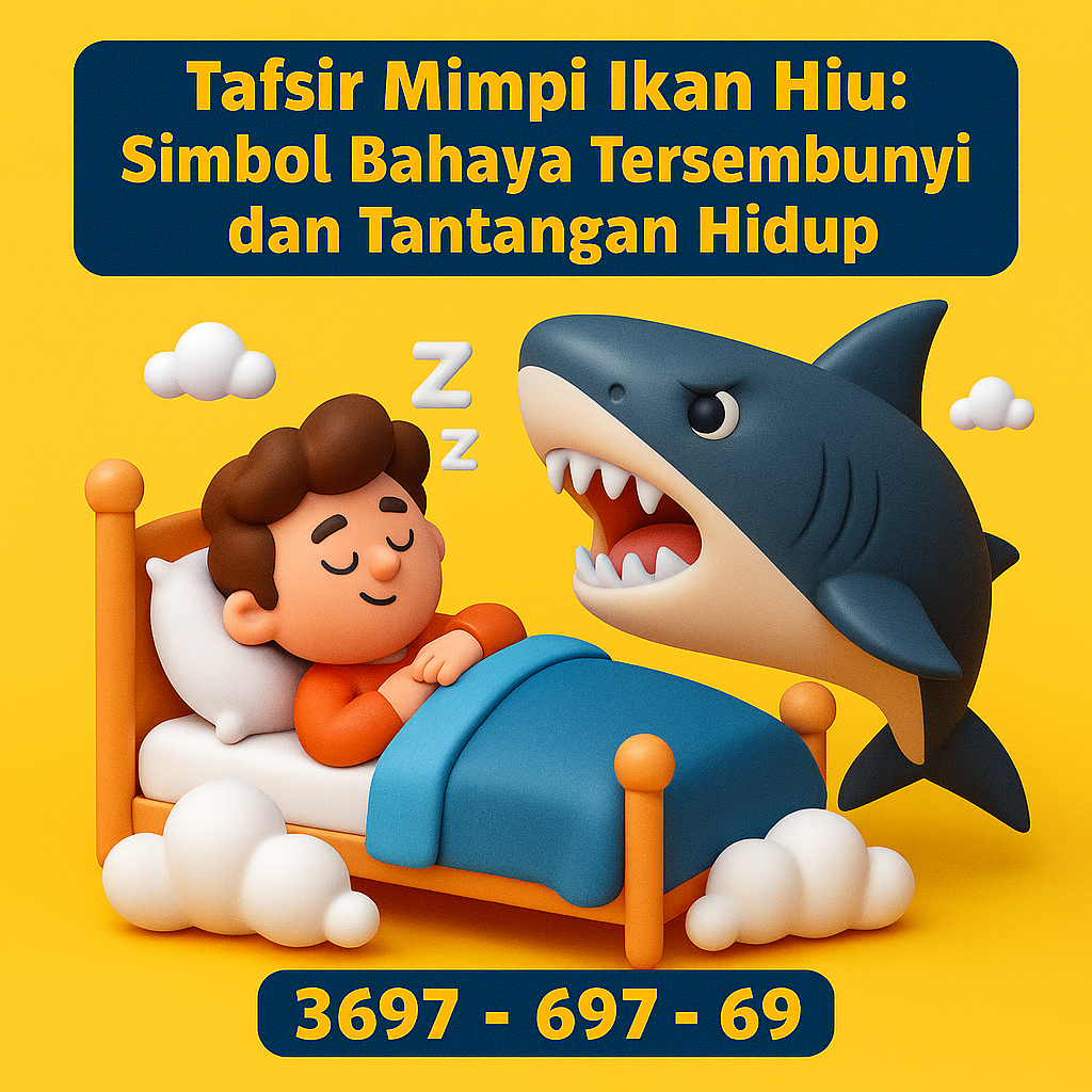 Gambaran mimpi ikan hiu, simbol bahaya dan tantangan hidup, lengkap dengan kode alam dan erek-erek.