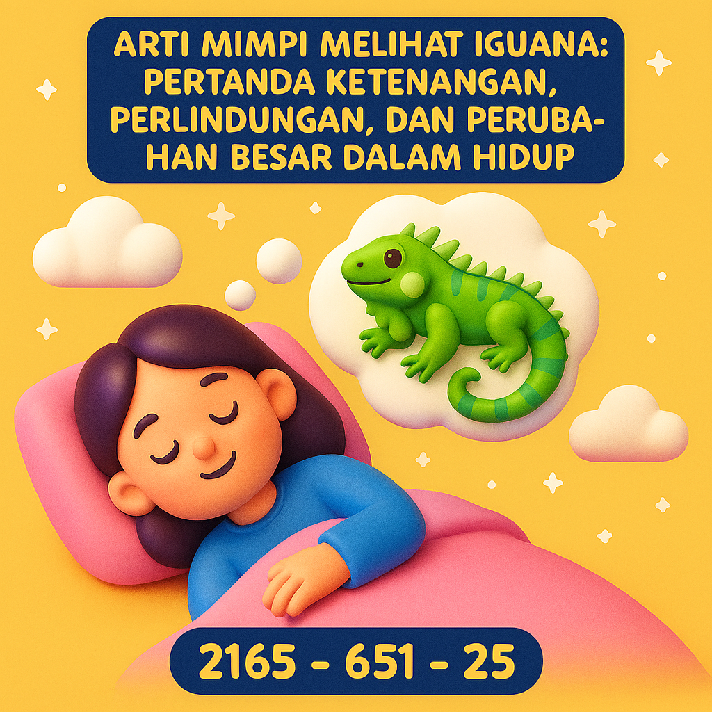 Tafsir Mimpi Melihat Iguana dan Angka Erek Erek 2D 3D 4D
