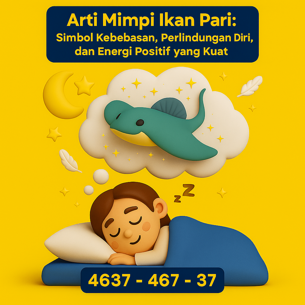 Arti Mimpi Ikan Pari: Tafsir Lengkap, Kode Alam, Buku Mimpi, dan Erek Erek