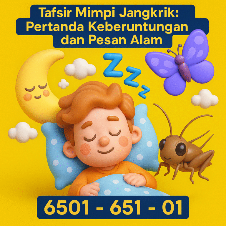 Gambar jangkrik sebagai simbol Tafsir Mimpi dan Kode Alam keberuntungan dalam Buku Mimpi