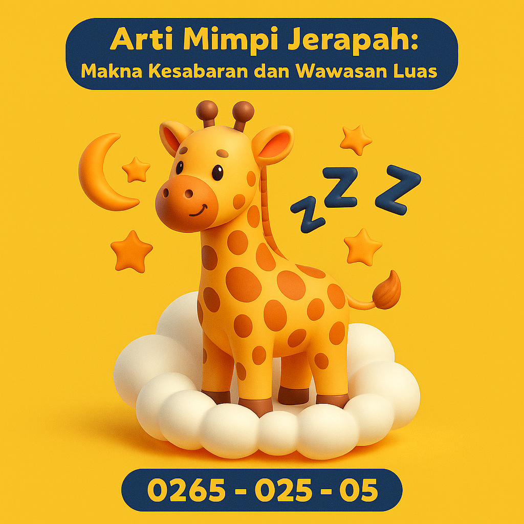 Arti Mimpi Jerapah Menurut Buku Mimpi dan Erek Erek Lengkap 2D 3D 4D
