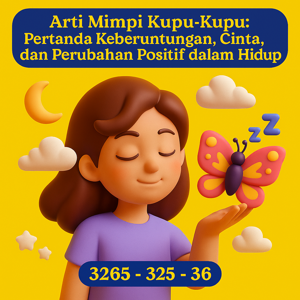 Arti Mimpi Kupu-Kupu dan Kode Alam Lengkap 2D 3D 4D Menurut Buku Mimpi
