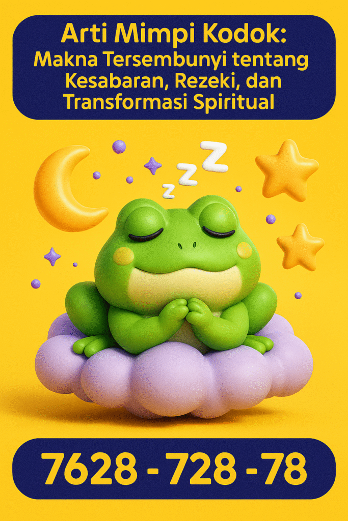 Arti Mimpi Kodok Menurut Buku Mimpi: Pertanda Rezeki dan Perubahan Spiritual