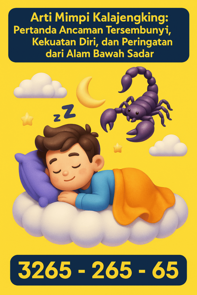 Gambar kalajengking hitam sebagai simbol tafsir mimpi dan kode alam keberanian
