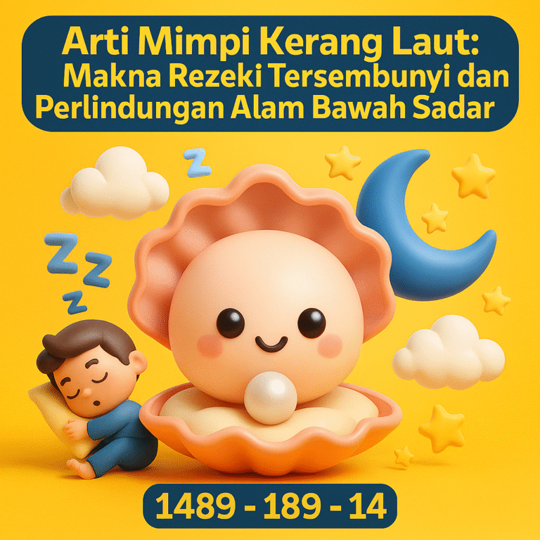 Gambar kerang laut sebagai simbol rezeki tersembunyi dan perlindungan spiritual