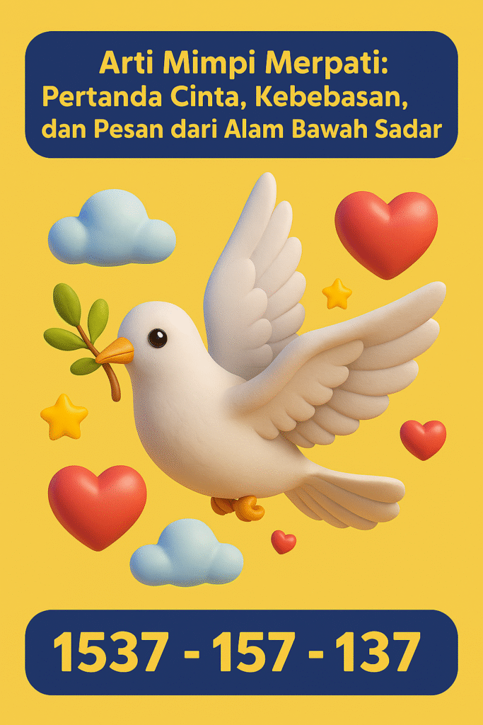 Foto simbolik burung merpati putih sebagai lambang keberuntungan dalam tafsir mimpi