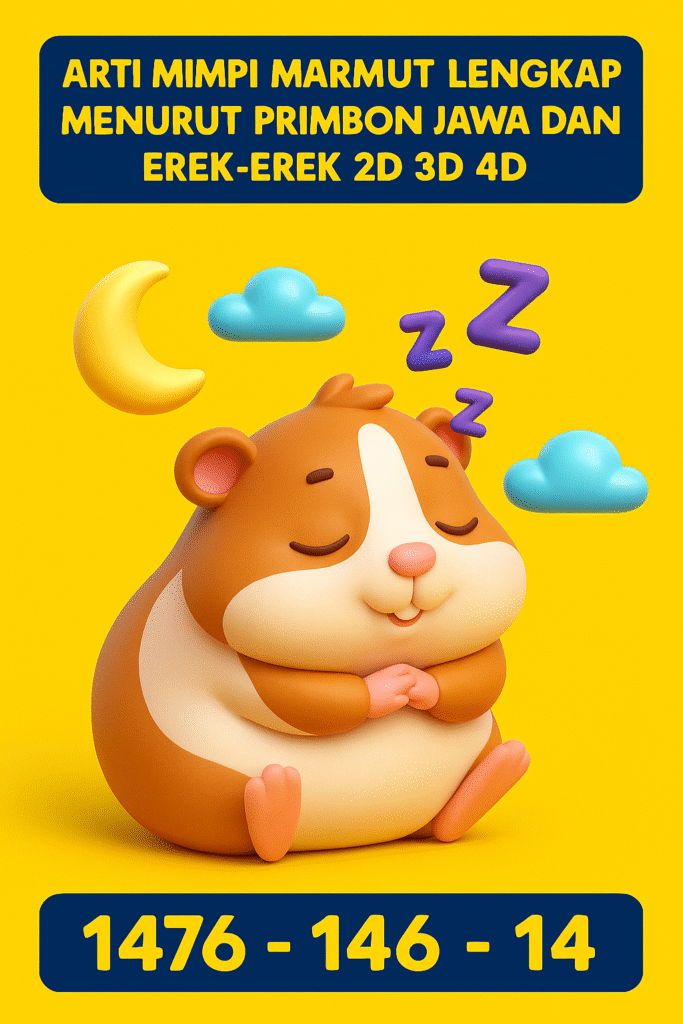 Gambar marmut melambangkan mimpi keberuntungan dan ketenangan hidup
