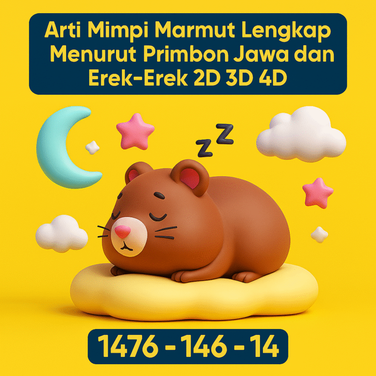 Gambar marmut melambangkan mimpi keberuntungan dan ketenangan hidup