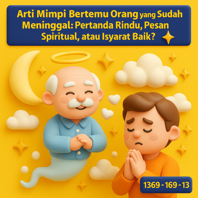 Temukan arti mimpi bertemu orang yang sudah meninggal, tafsir primbon, hingga angka erek-erek 2D 3D 4D lengkap.
