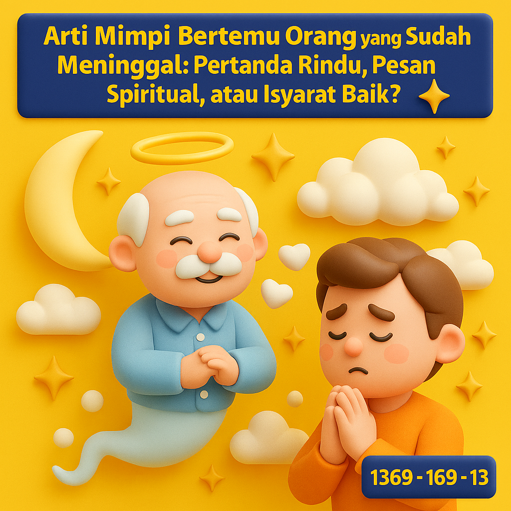 Temukan arti mimpi bertemu orang yang sudah meninggal, tafsir primbon, hingga angka erek-erek 2D 3D 4D lengkap.