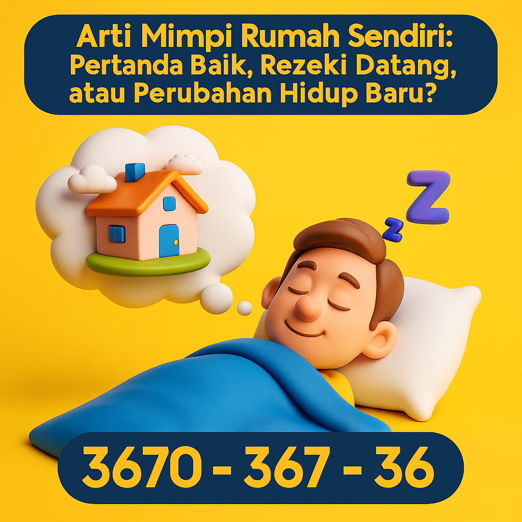 Arti mimpi rumah sendiri sering dihubungkan dengan rezeki, kedamaian, dan perubahan besar dalam hidup. Simak tafsir lengkap dan angka erek-ereknya di sini.