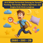 Temukan arti mimpi terlambat datang ke tempat penting beserta tafsir erek-erek 2D, 3D, dan 4D lengkap dan makna spiritualnya.