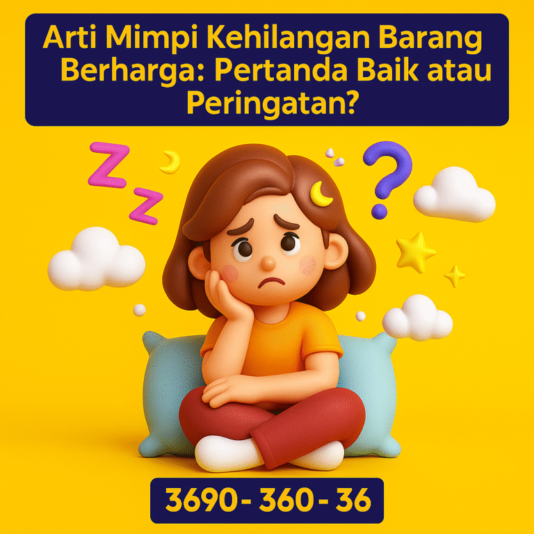 Temukan makna mendalam di balik mimpi kehilangan barang berharga beserta tafsir erek-erek 2D, 3D, dan 4D yang penuh makna.