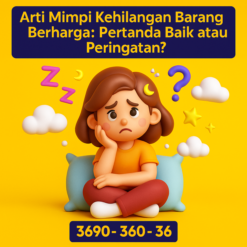 Temukan makna mendalam di balik mimpi kehilangan barang berharga beserta tafsir erek-erek 2D, 3D, dan 4D yang penuh makna.