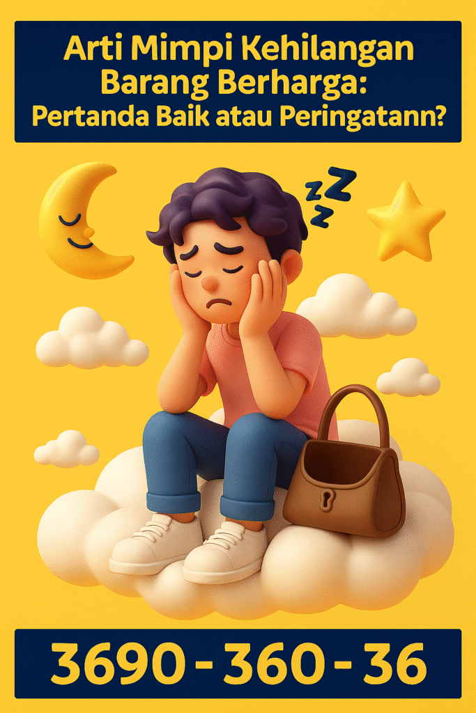 Temukan makna mendalam di balik mimpi kehilangan barang berharga beserta tafsir erek-erek 2D, 3D, dan 4D yang penuh makna.