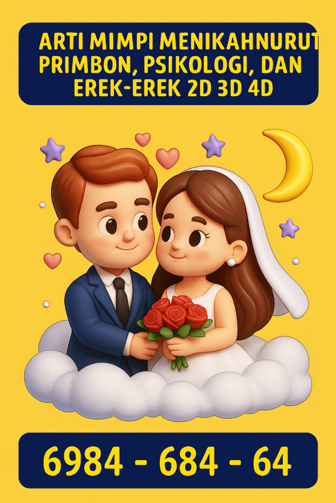 Temukan makna lengkap mimpi menikah menurut primbon, psikologi, dan tafsir angka erek-erek 2D 3D 4D.