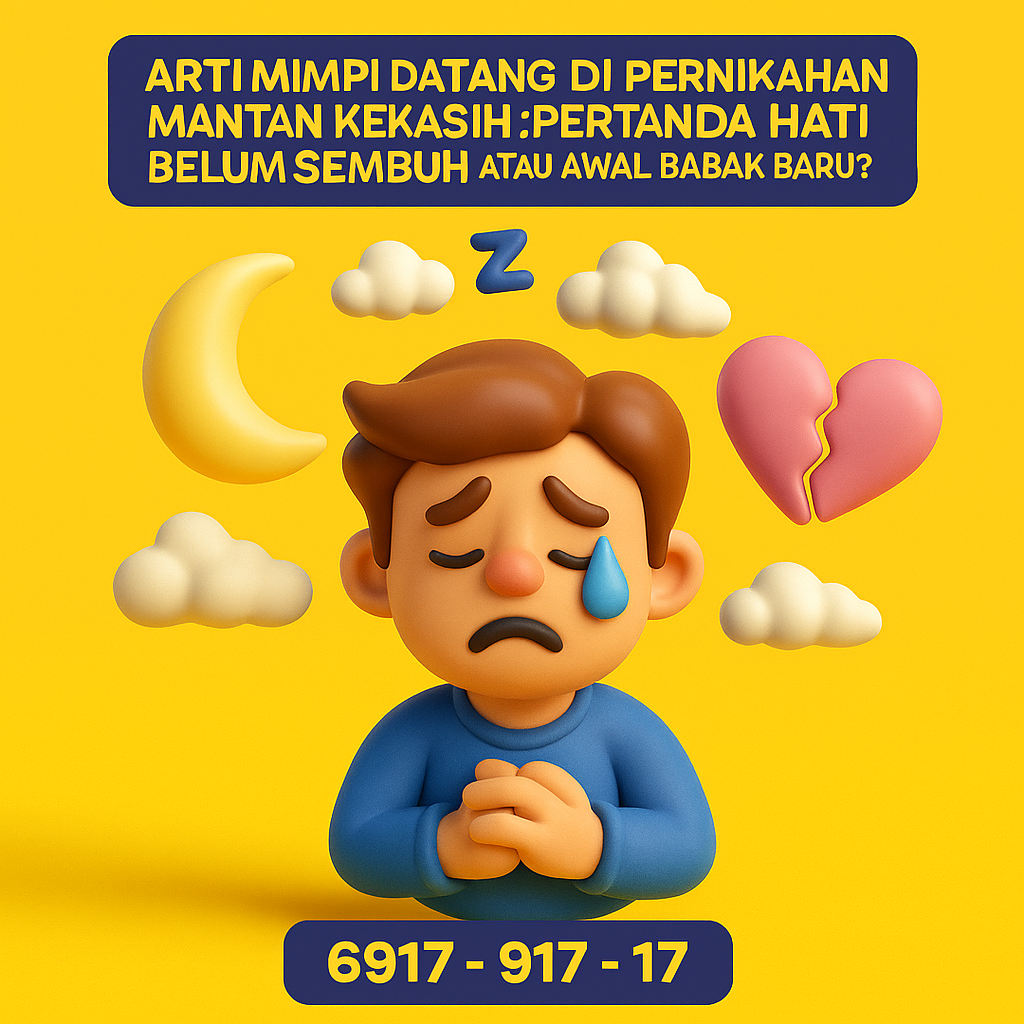 Temukan arti mimpi datang ke pernikahan mantan kekasih menurut psikologi, primbon Jawa, dan erek-erek. Lengkap dengan tafsir angka 2D, 3D, 4D!