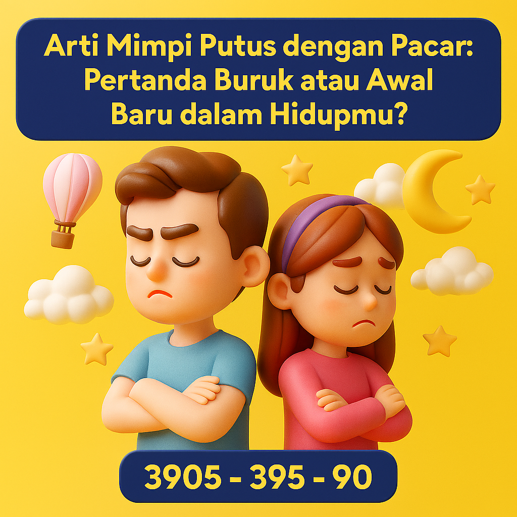 Temukan makna mendalam mimpi putus dengan pacar, tafsir spiritual, psikologis, dan angka erek-erek 2D, 3D, 4D lengkap.