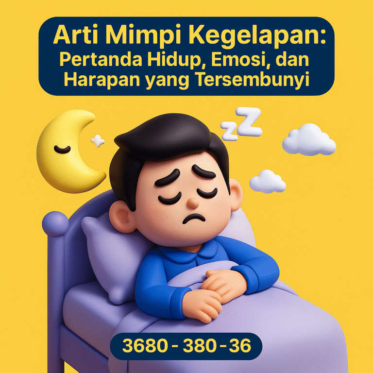 Temukan arti mimpi kegelapan secara lengkap — simbol ketakutan, pencarian arah hidup, dan makna spiritual mendalam.