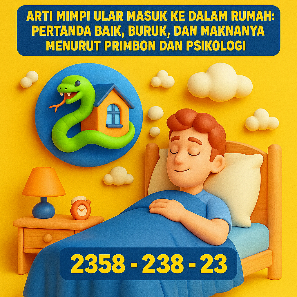 Arti Mimpi Ular Masuk ke Dalam Rumah: Pertanda Baik, Buruk, dan Maknanya Menurut Primbon dan Psikologi