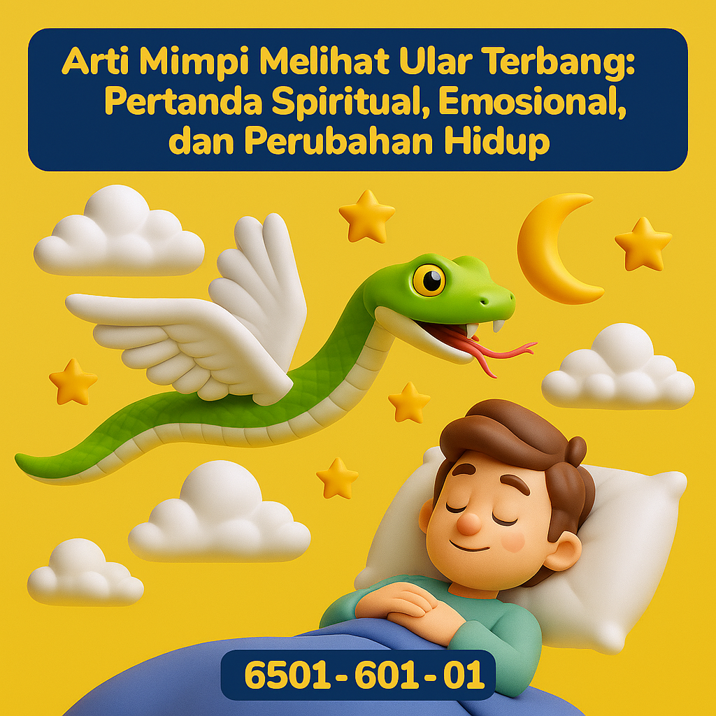 Arti Mimpi Melihat Ular Terbang: Pertanda Spiritual, Emosional, dan Perubahan Hidup