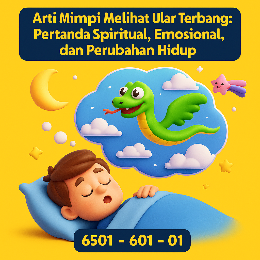 Arti Mimpi Melihat Ular Terbang: Pertanda Spiritual, Emosional, dan Perubahan Hidup