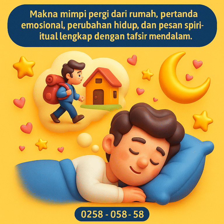 Makna mimpi pergi dari rumah, pertanda emosional, perubahan hidup, dan pesan spiritual lengkap dengan tafsir mendalam.