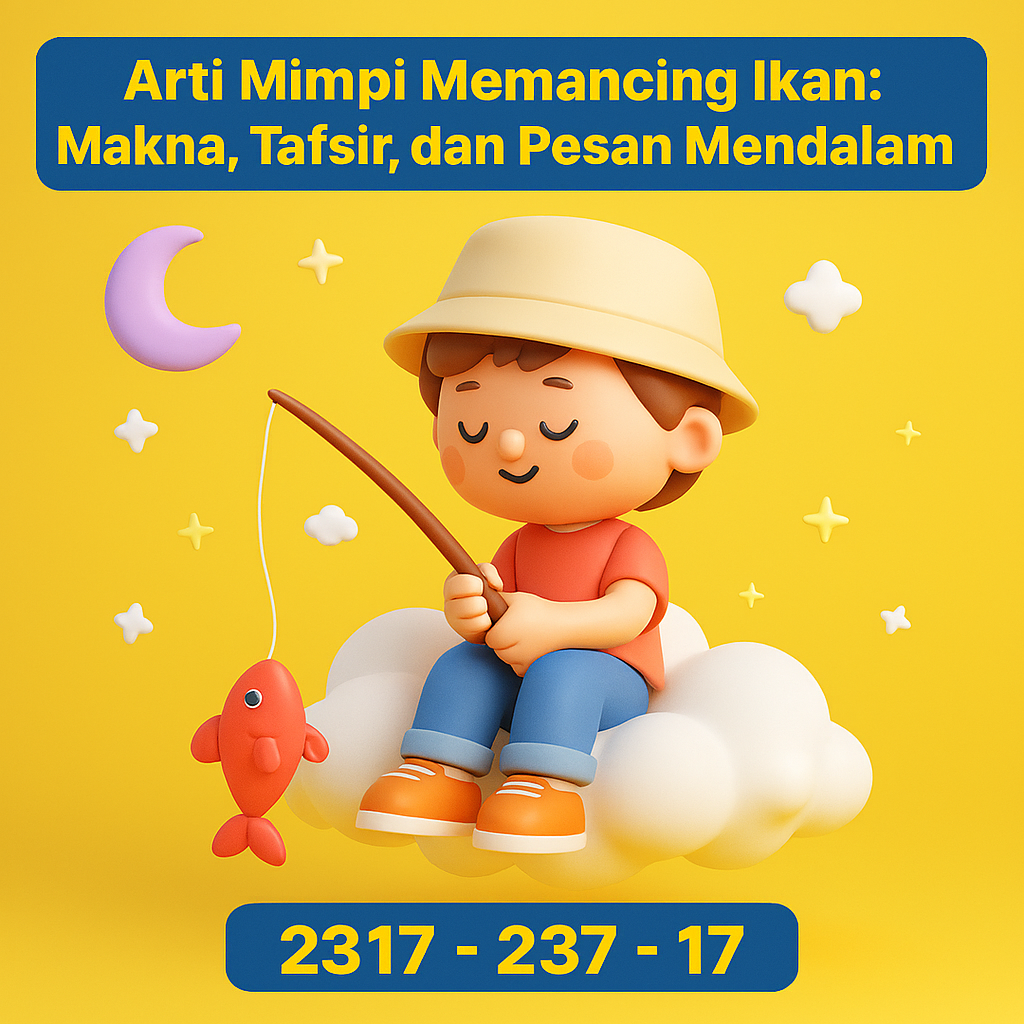 Makna mimpi memancing ikan yang menggambarkan rezeki, peluang baru, dan pesan batin. Lengkap dengan tafsir, tabel angka, dan insight mendalam.