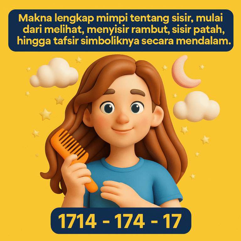 Makna lengkap mimpi tentang sisir, mulai dari melihat, menyisir rambut, sisir patah, hingga tafsir simboliknya secara mendalam.