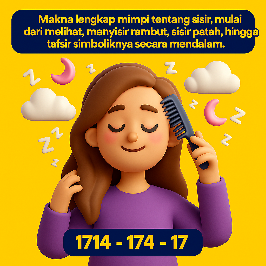 Makna lengkap mimpi tentang sisir, mulai dari melihat, menyisir rambut, sisir patah, hingga tafsir simboliknya secara mendalam.