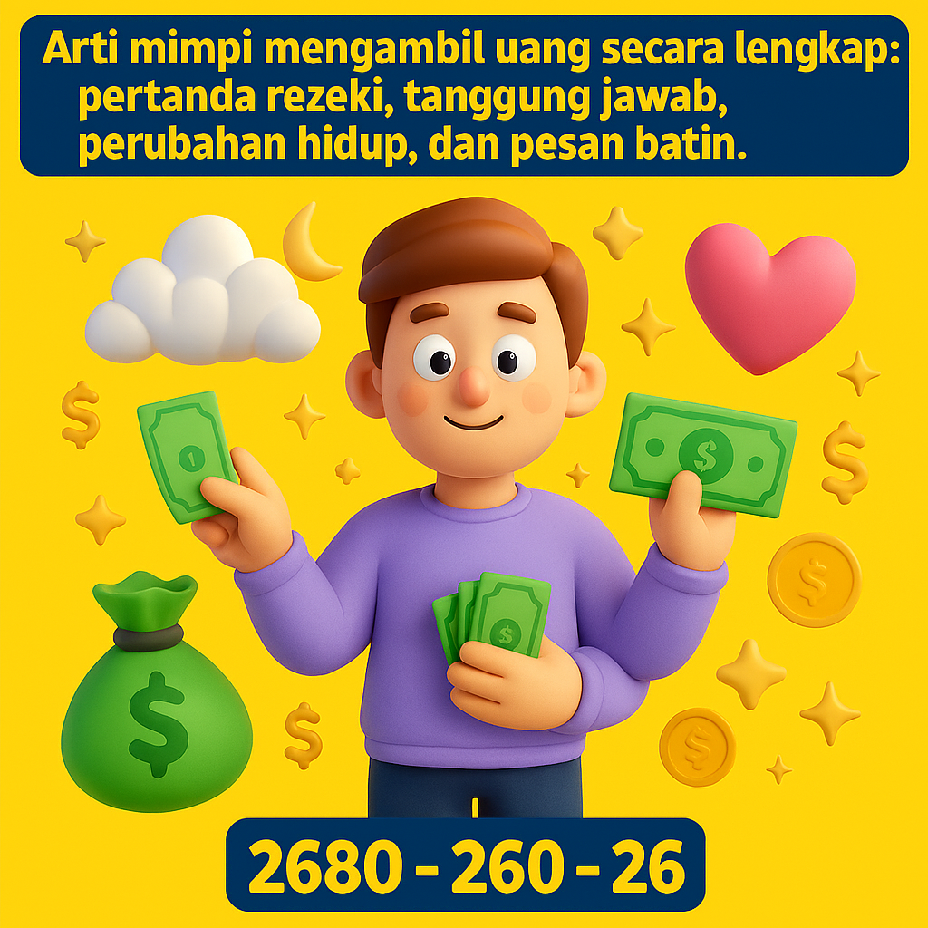 Makna mimpi mengambil uang secara lengkap: pertanda rezeki, tanggung jawab, perubahan hidup, dan pesan batin.