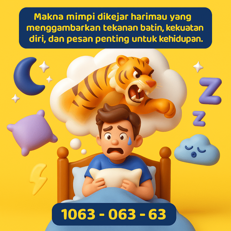 Makna mimpi dikejar harimau yang menggambarkan tekanan batin, kekuatan diri, dan pesan penting untuk kehidupan.