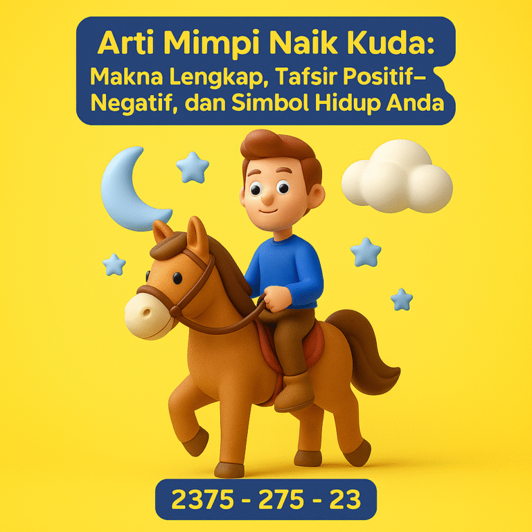 Makna lengkap mimpi naik kuda, tafsir positif-negatif, serta tabel erek-erek 2D 3D 4D dan pesan motivasi digital.